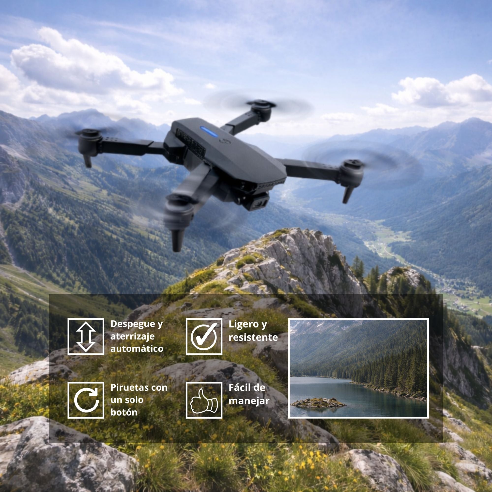 Dron Skyvision con Doble Camara 4K